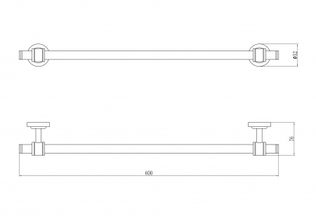 Полотенцедержатель Savol 79 S-007924 60 см фото
