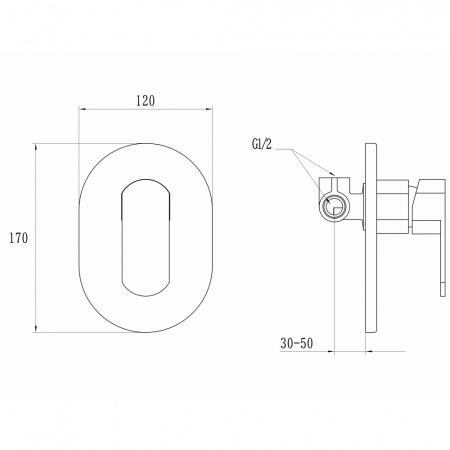 Смеситель для душа Ganzer GZ51 GZ 5101E фото
