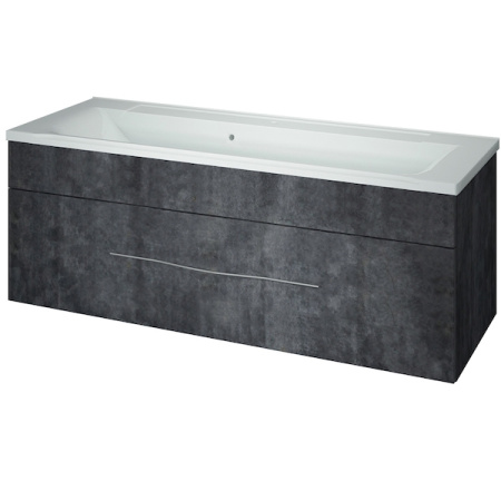 Тумба под раковину Kaksa Кристал 004037 120 см серый фото