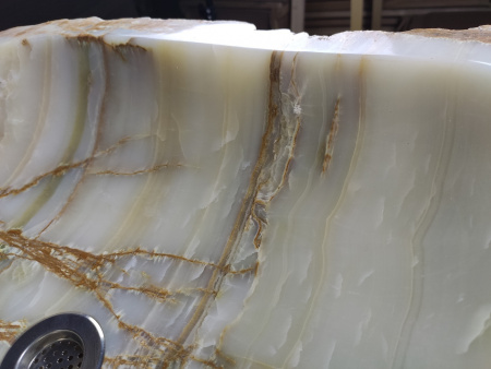 Накладная раковина из оникса Indo Erozy Green XL EO-00058 фото