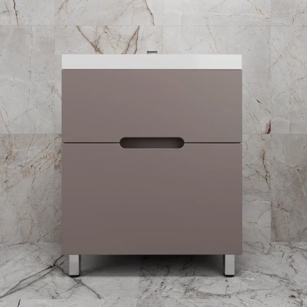 Тумба напольная Style Line Матис 70 ЛС-00002436 тауп темный фото