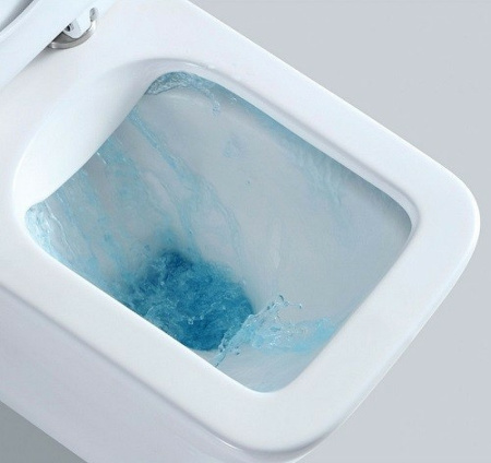 Унитаз напольный безободковый CeramaLux TR2170-1 с сиденьем фото