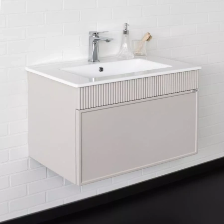 Тумба с раковиной 70E Comfortу Мадрид 70 00-00020643CF серый шелк фото