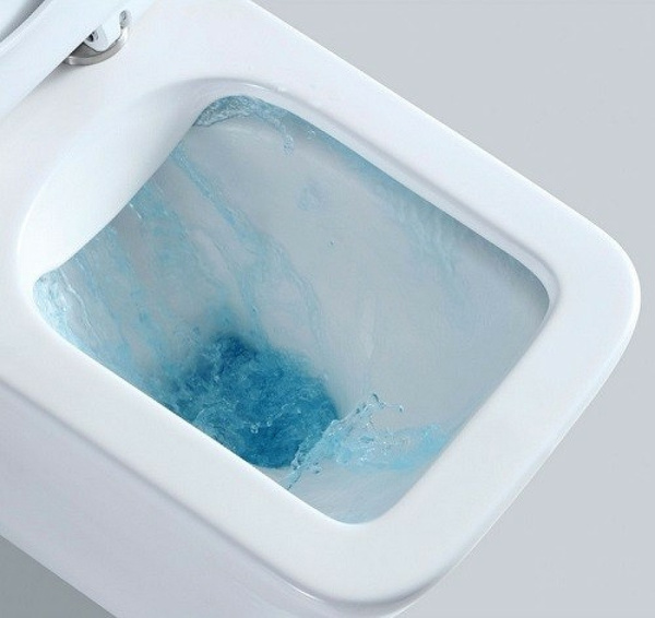 Унитаз напольный безободковый CeramaLux TR2170-1 с сиденьем фото