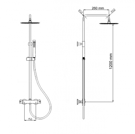 Душевая система (стойка) RGW Shower Panels SP-21 21140121-01 фото