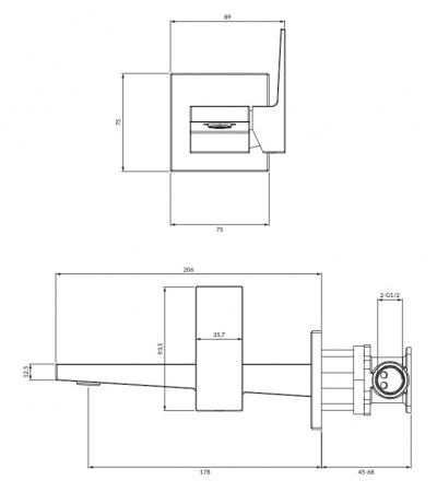 Cмеситель для раковины Omnires Fresh FR7115NCR фото
