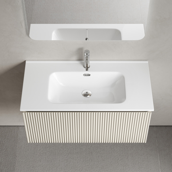 Тумба под раковину Sancos Snob R 1.0 SNR1.090CE Beige Soft фото