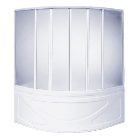 Шторка для ванны раздвижная Bas Хатива пластик (6 ств.) фото