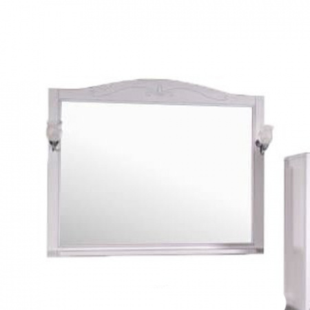 Зеркало ASB-Woodline Салерно 105 9692 белое фото