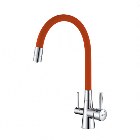 Смеситель для кухни с фильтром для воды Lemark Comfort LM3075C-Orange фото