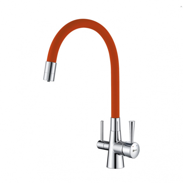 Смеситель для кухни с фильтром для воды Lemark Comfort LM3075C-Orange фото