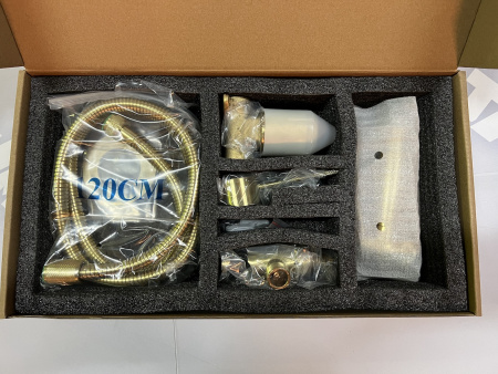 Гигиенический душ со смесителем Timo Saona 2389/17SM Золото матовое фото