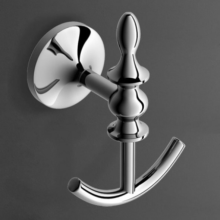 Крючок для ванной двойной Art&Max Bohemia AM-E-4286B-Cr хром фото