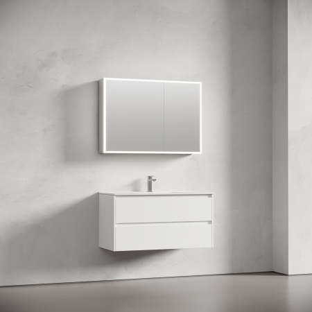 Зеркало-шкаф с подсветкой Sancos Evoke SC80100 100x70 фото