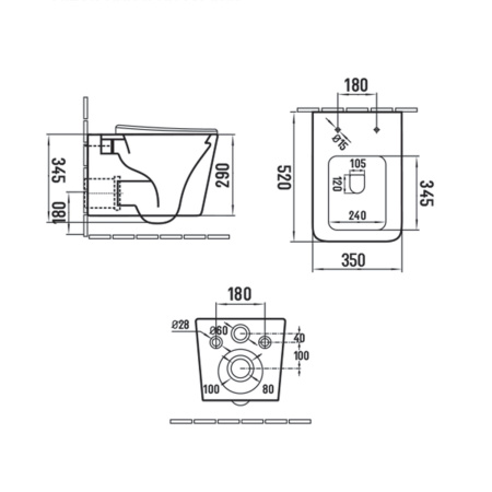 Подвесной унитаз безободковый Vincea Q-Line VT1-12MA с сиденьем фото