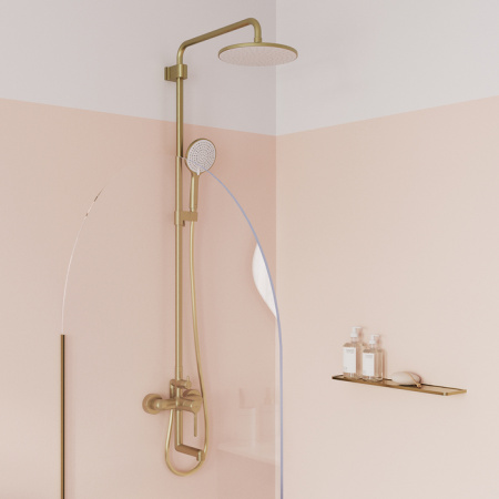 Душевая система Iddis Aiger AIGMG3Fi06 матовое золото фото