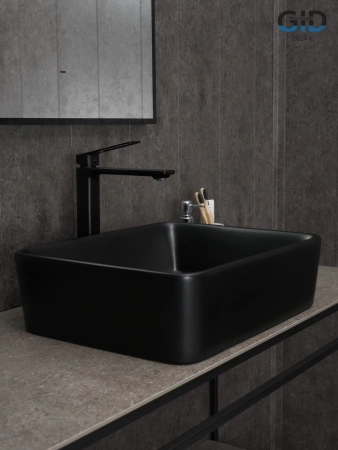 Накладная раковина GID Bm9103 53374 48x37 черная матовая фото