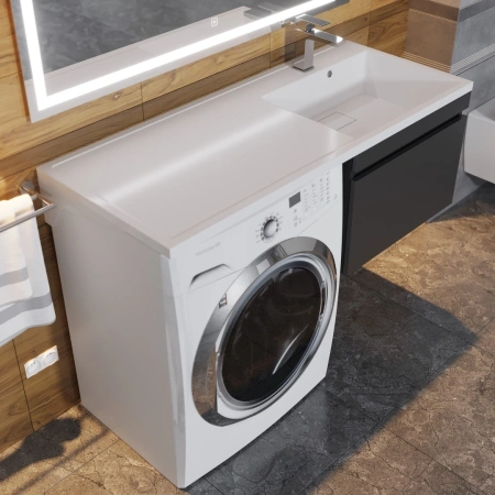 Тумба под стиральную машину Uperwood Magenta 5930205155 черная фото