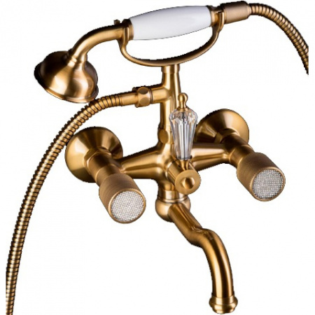 Смеситель для ванны с душем Boheme Royal Crystal 313-Royal/CRST фото