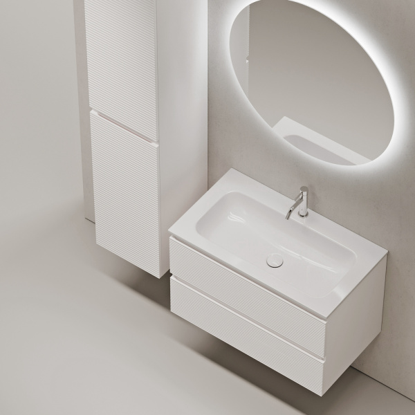 Тумба под раковину Sancos Folk FL80W белая фото