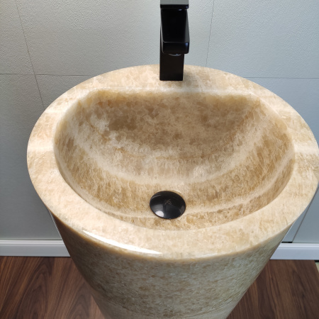 Раковина напольная из оникса Sunset ON-01344 (40*40*90) фото