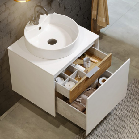 Тумба под раковину Aqwella 5 Stars Mobi MOB0108W+MOB0708W фото