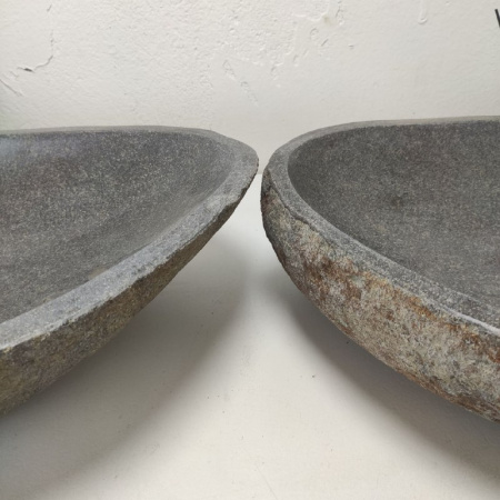 Раковина из речного камня ПАРА!!! RS01731 (55*41*15) фото