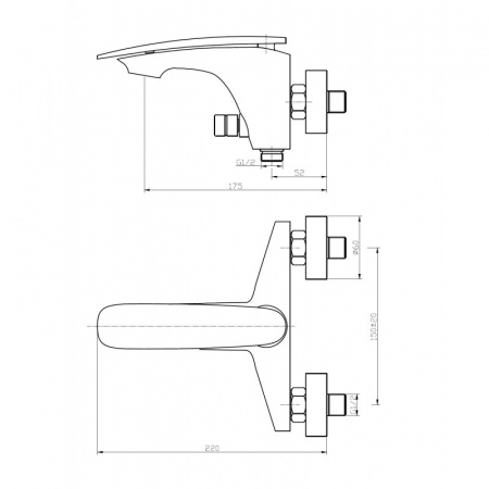 Смеситель для ванны с душем Weltwasser WW MX ESSEN 603 фото