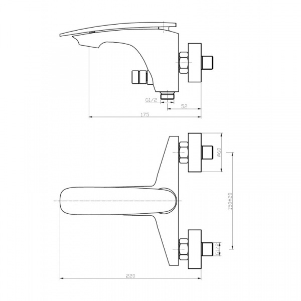Смеситель для ванны с душем Weltwasser WW MX ESSEN 603 WT фото