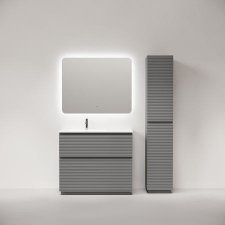 Тумба под раковину Sancos Folk Floor FL100FLES Ergraut soft фото