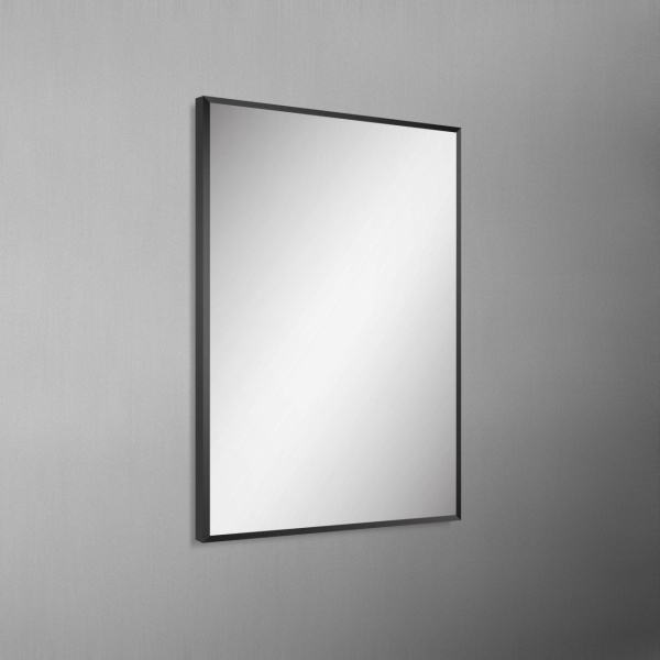 Зеркало в алюминиевой раме BelBagno SPC-AL-600-800 Nero 60x80 черное фото