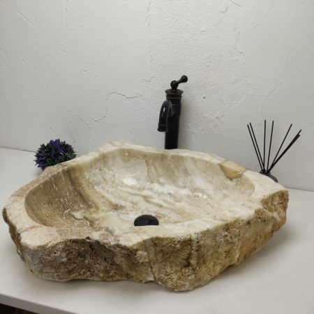 Накладная раковина из оникса Erozy BL EO-01221 (64*50*16) фото