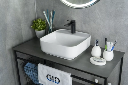 Накладная раковина GID N9044 38х38 фото