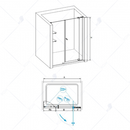 Душевая дверь RGW Hotel HO-07 01060711-11 110 см фото
