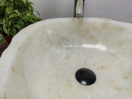 Накладная раковина из оникса Erozy White EO-01011 (45*44*15) фото