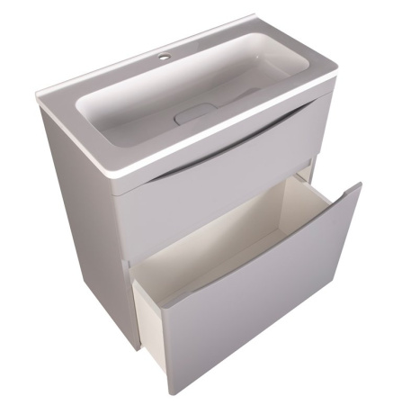 Тумба под раковину Style Line Бергамо мини 70 СС-00002312 серая фото