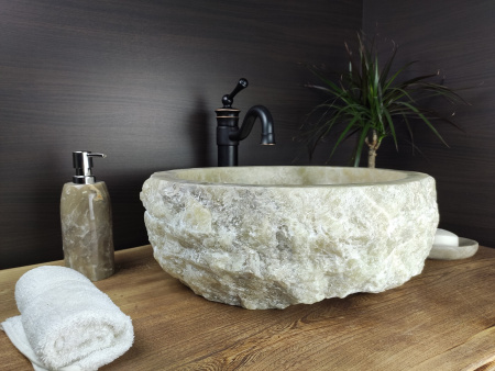 Накладная раковина из оникса Indo Erozy Мультиколор EO-00119 фото