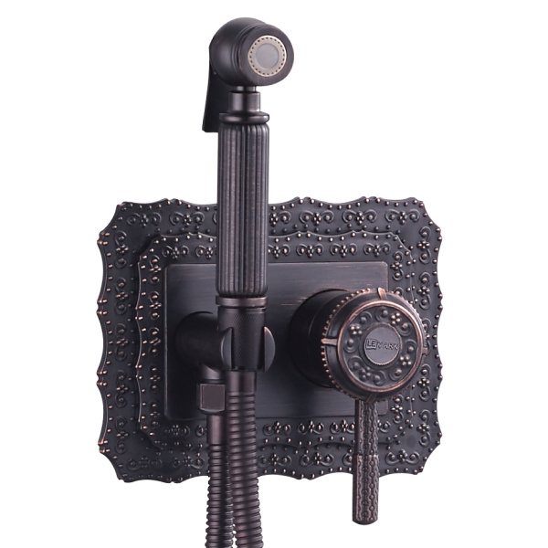 Гигиенический душ со смесителем Lemark Jasmine LM6619ORB фото