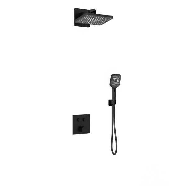Душевая система скрытого монтажа Vincea Inspire VSFW-421I4MB черная матовая фото