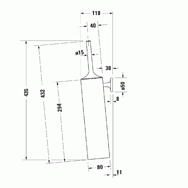 Ершик для туалета Duravit Starck T 0099461000 фото