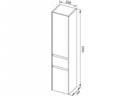 Шкаф-пенал Aquanet Бруклин 35 00203966 фото