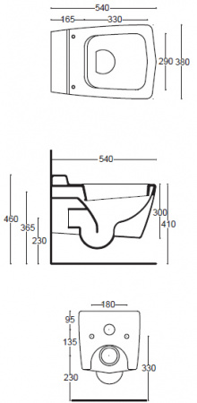 Унитаз подвесной Althea Ceramica Oceano 30333 фото