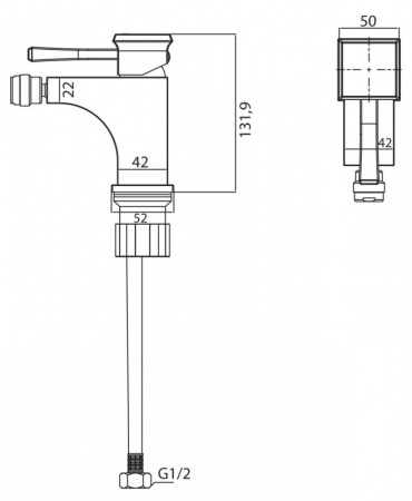 Смеситель для биде BelBagno Mille MIL-BD-CRM фото