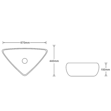 Накладная раковина SantiLine SL-7031 67x44 под мрамор фото