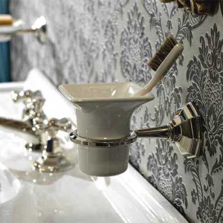 Настенный стакан для зубных щёток Sbordoni Deco DE101CR фото
