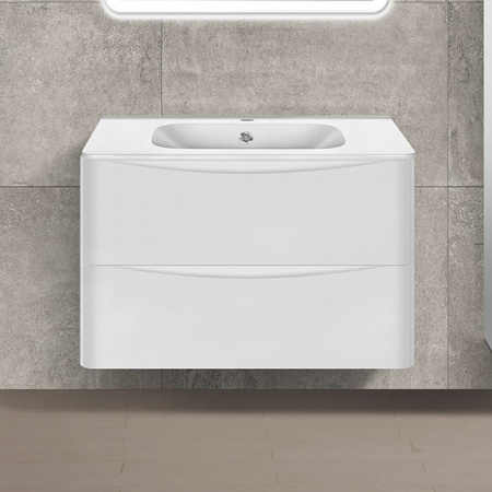 Тумба под раковину Vincea Paola VMC-2P800GW 80 см белая фото