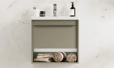 Тумба под раковину Акватон Хоуп 60 1A287201HP9D0 хаки фото