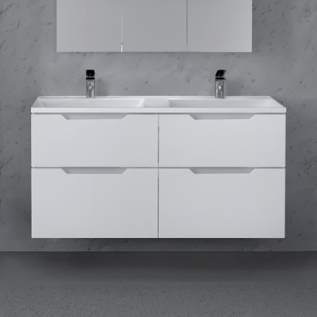 Тумба с двойной раковиной Raval Wector 120 Wct.01.120/P/W/MD фото