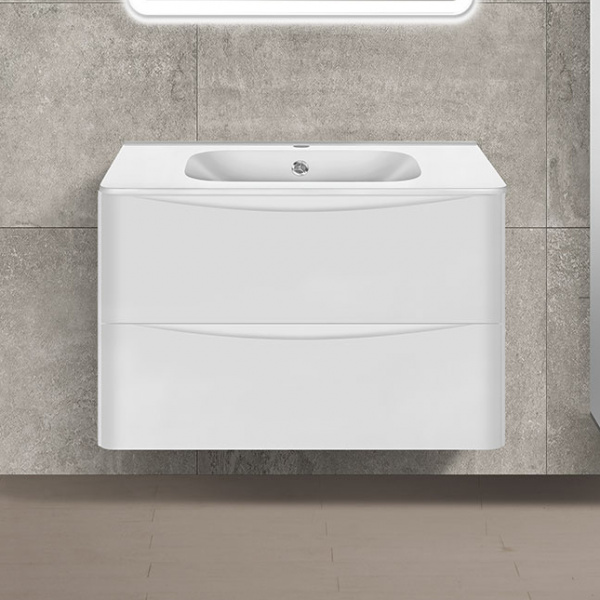 Тумба под раковину Vincea Paola VMC-2P800GW 80 см белая фото