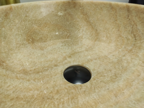 Накладная раковина из оникса Indo Bowl Yellow Medium TinLip BO-00502 фото